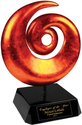 14" Orange Art Sculpture Award