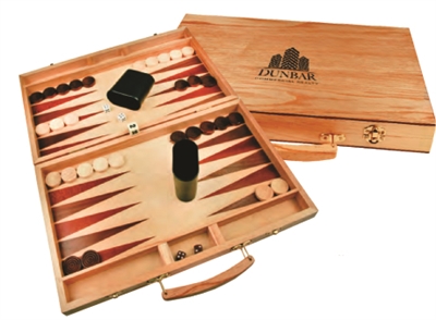 Personalized Wood Backgammon Set