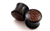 Pair of Brown Sono / Coconut Wood Center Plugs