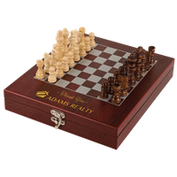 Personalized Rosewood Chess Set