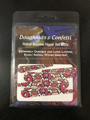 Doughnuts and Confetti Flipper Bat Topper MODs for The Simpsons Pinball Party (Set of 5)