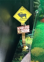 Elk Crossing Sign MOD for Stern's Big Buck Hunter Pro pinball machine