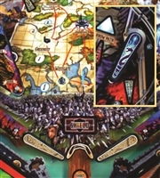 Fantasy Map Flipper Bat Topper MODs for Stern's Dungeons and Dragons pinball machine (Set of 3)