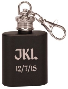 1 oz Personalized Flask Key Chain