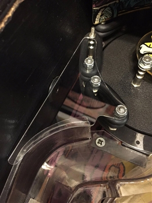 Left Ramp Acrylic Replacement piece on Williams Flintstones pinball machine