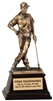 9 inch Bronze Male Golf Resin Award