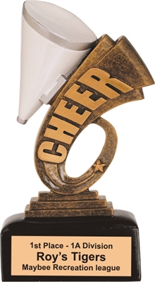 6 inch Cheer Headline Resin Trophy