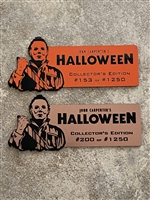 Custom Numbered Plaque for Halloween pinball machines