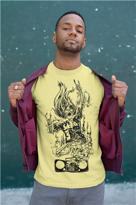 Haunted  - Premium Unisex T-Shirt designed by Jason Strutz