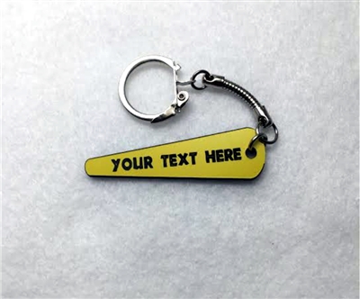 Personalized Pinball Flipper Bat Key FOB / Keychain