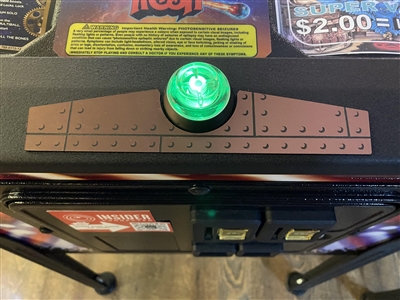 Copper Plating Lockdown Bar Accent for Stern's RUSH pinball machine