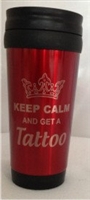14 oz "Keep Calm and Get A Tattoo" Travel Mug