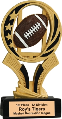 7 inch Football Midnight Star Resin