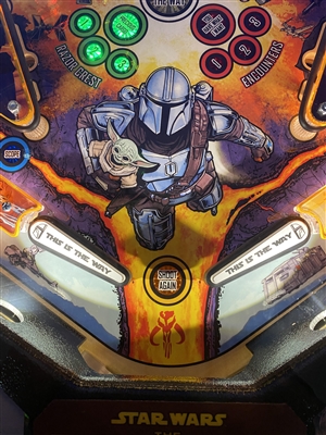 This Is The Way Flipper Bat Topper MODs for Stern's The Mandalorian pinball machine (Set of 4)