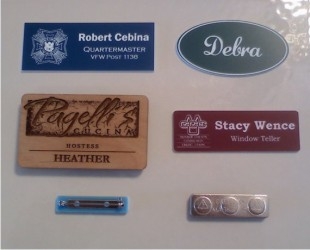 Personalized Engraved Name Badges