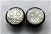 Pair of Handmade "Owl Head" Carved Organic Plugs