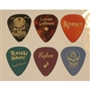 Six (6) Brand New Custom Personalized Engraved Guitar Picks