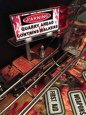 Warning Sign MOD for Stern's The Walking Dead pinball machine