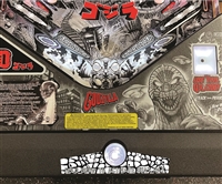 Black and White Reptile Scales Flipper Bat Topper MODs for Godzilla 70th Anniversary pinball machine (Set of 3)