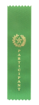 Green Participant Pinked Top Ribbon