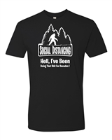 "Social Distancing _ Bigfoot" designed T-Shirt