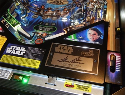 Signature Plastic Protector for Stern's Star Wars LE pinball machine
