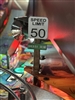 Speed Limit 50 Street Sign MOD for Stern's Foo Fighters pinball