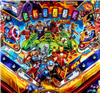 Stars and Stripes Flipper Bat Topper MODs for Avengers: Infinity Quest pinball machine (Set of 3)