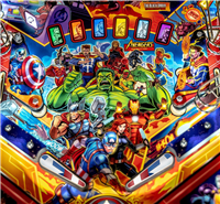 Stars and Stripes Flipper Bat Topper MODs for Avengers: Infinity Quest pinball machine (Set of 3)