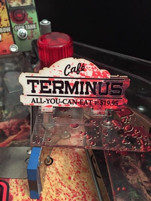 Terminus Cafe Sign MOD for Stern's The Walking Dead pinball