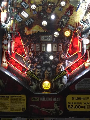 Slingshot & Return Lane Protector Set for Stern's The Walking Dead pinball machine in Translucent Red