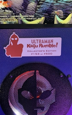 Custom Numbered Plaque for Ultraman pinball machines
