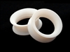 Pair of White Ultra Thin Earskin Silicone Tunnels