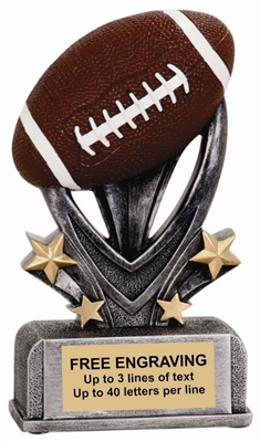 5 1/2 inch Football Varsity Sport Resin