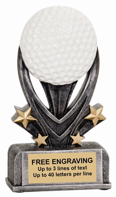 5 1/2 inch Golf Varsity Sport Resin