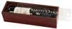 Rosewood Finish Wine Box with Clear Acrylic Lid