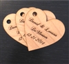 Personalized Wedding Heart Favors with Holes - Set of 100