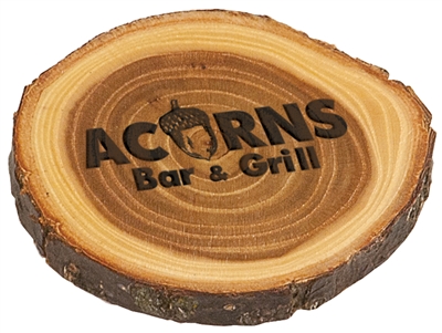 Personalized 4" Wood Coaster