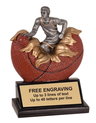 5 1/4 inch Male Basketball Xploding Resin