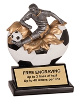 5 1/4 inch Male Soccer Xploding Resin
