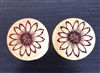 Pair of "SunFlower" Organic Plugs