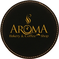 Personalized Leatherette 4" Coaster