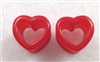 Red Acrylic Heart Tunnels