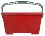 Microfiber Mop - Recharging Bucket - Red Bulk Case