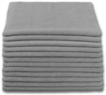 Microfiber Cloth - Terry 16 x 16 300gsm - Gray Bulk Case of 204