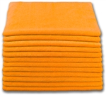 Microfiber Cloth - Terry 16 x 16 300gsm - Orange Bulk Case of 204