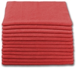 Microfiber Cloth - Terry 16 x 16 300gsm - Red Bulk Case of 204