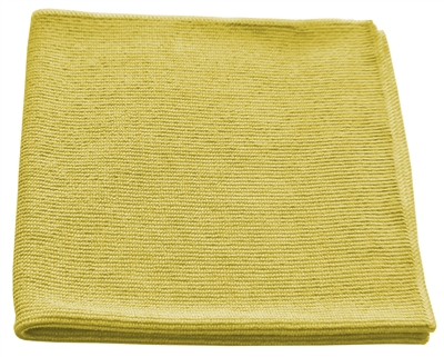Microfiber Cloth - All Purpose Nip Style - Yellow Bulk Case of 204