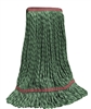 Microfiber Wet Mop - Hybrid - Large Green 1 1/4 Inch Band - Case of 30