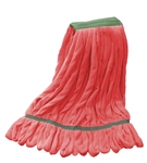 Microfiber Wet Mop - Red - Medium 1 1/4 Inch Band - Case of 35